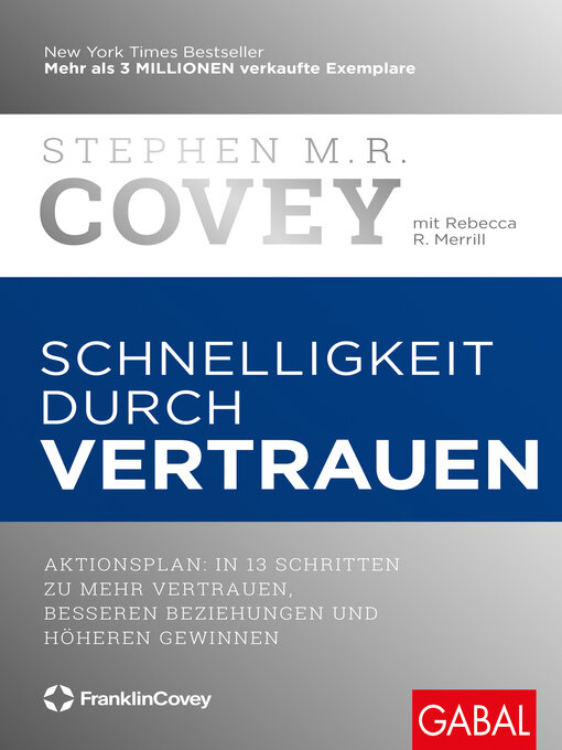 Title details for Schnelligkeit durch Vertrauen by Stephen M. R. Covey - Available